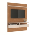 Painel Rack Suspenso 130 Para Tv Melbourne Noce Off White