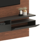 Painel Rack Suspenso 130 Para Tv Melbourne Preto Dakota