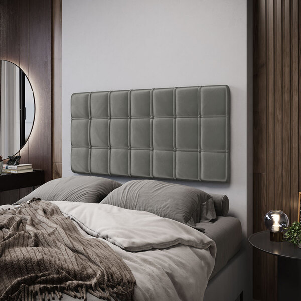 Painel Rana 160 / N-023 Veludo Cinza Claro