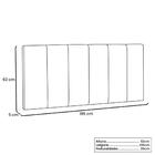 Painel Ravenna Suede Azul King 195cm - Spezzia