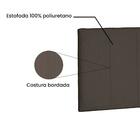 Painel Ravenna Suede Caramelo Casal - Spezzia