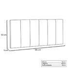 Painel Ravenna Suede Caramelo King 195cm - Spezzia