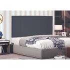 Painel Ravenna Suede Cinza Solteiro 0,90cm - Spezzia