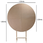 Painel Redondo Desmontável 120dº X 180cm Altura Mdf Cru