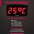 Painel Relógio Led Industrial Multeletronic Com Sirene Vermel