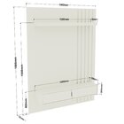 Painel Ripado 2 Portas Para Tv 50 Polegadas 180cmx144,4cm Ott