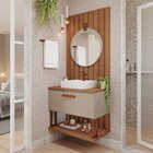 Painel Ripado 60cm Espresso Móveis Freijó