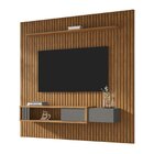 Painel Ripado Autêntico Para Tv Até 85 Polegadas Cancun Natur