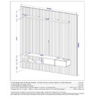 Painel Ripado Autêntico Para Tv Até 85 Polegadas Cancun Natur