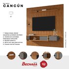 Painel Ripado Autêntico Para Tv Até 85 Polegadas Cancun Natur