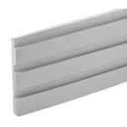 Painel Ripado Autocolante Meu Rodape Linha Play Cinza 10m Lam