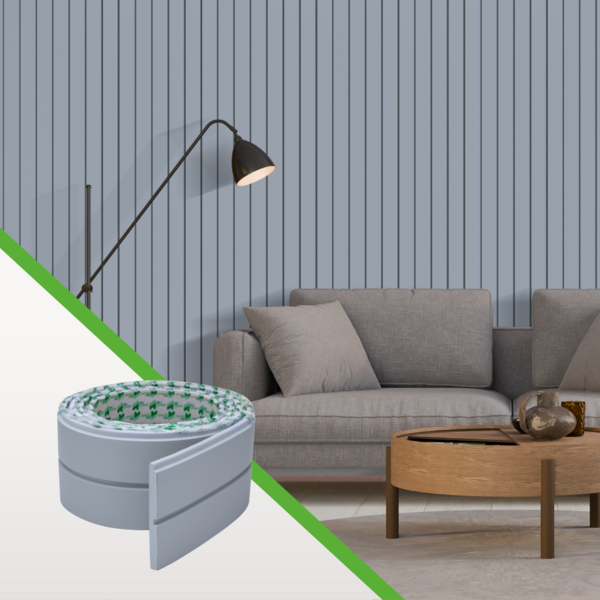 Painel Ripado Autocolante Papel De Parede Eva Pvc Laminado Li