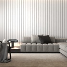 Painel Ripado Branco 1 20m X 45 5cm X 1 5 Cm - Caixa Com 4 Pa