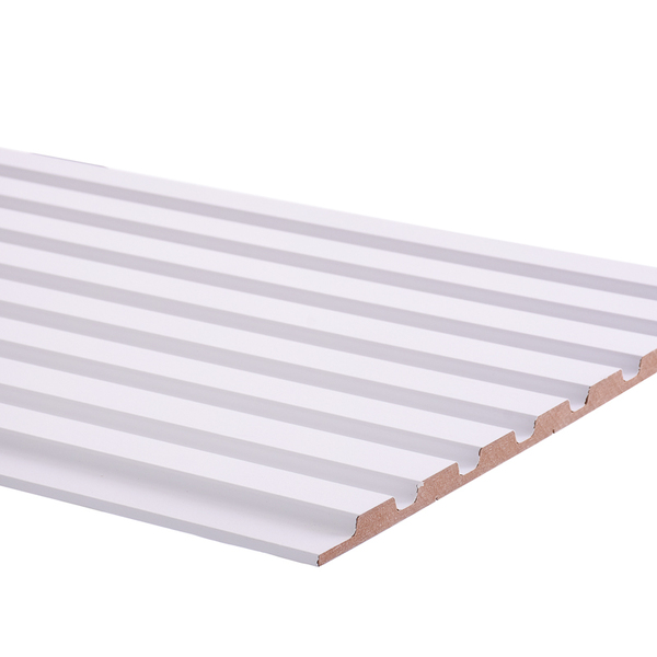 Painel Ripado Branco 2750 X 455 X 15mm - Caixa Com 4 Painéis