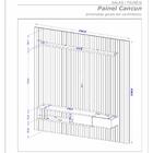 Painel Ripado Cancun Para Tv Até 85" Polegadas Com 1 Gaveta