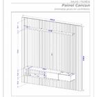 Painel Ripado Cancun Para Tv Até 85" Polegadas Com 1 Gaveta