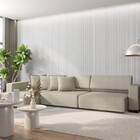 Painel Ripado Canelado-ondulado Branco 2750 X 445 X 9mm Caixa