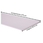 Painel Ripado Canelado-ondulado Branco 2750 X 445 X 9mm Caixa