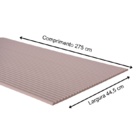 Painel Ripado Canelado-ondulado Cinza 2750 X 445 X 9mm Caixa