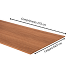 Painel Ripado Canelado-ondulado Louro Freijo 2750 X 445 X 9mm