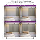 Painel Ripado Central 15mm Para Revestimento De Parede Linea