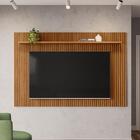 Painel Ripado Com 1 Prateleira Dublin Nature Fosco