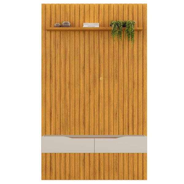 Painel Ripado Com Bancada Suspensa Para Tv Até 60 Polegadas 1