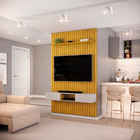 Painel Ripado Com Bancada Suspensa Para Tv Até 60 Polegadas 1