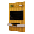 Painel Ripado Com Bancada Suspensa Para Tv Até 60 Polegadas 1