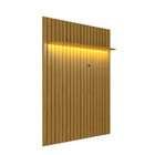 Painel Ripado Com Led 177x218 P/ Tv 70 Polegadas London Cedro