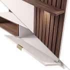 Painel Ripado Com Led Para Tv Até 65 Polegadas Off White Nogu