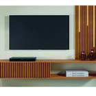 Painel Ripado Com Led - Roma-naturale/off - Mavau Móveis