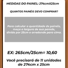 Painel Ripado Compacto 274x25cm - Branco