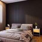 Painel Ripado Compacto 274x25cm - Preto