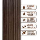 Painel Ripado Cor: Cinza Chumbo De Uso Interno Em Wpc Slim 2