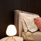 Painel Ripado Cor: Cinza Chumbo De Uso Interno Em Wpc Slim 2