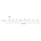 Painel Ripado Cor: Cinza Medieval De Uso Interno Em Wpc Slim