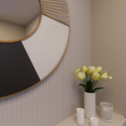 Painel Ripado De Eva Autocolante Com 1 Ripa Pr61 10cm X 2,50m