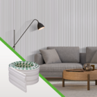 Painel Ripado De Eva Autocolante Fácil Instalação Moderno Meu