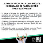 Painel Ripado De Madeira Ecológica Branco Marmore 290x15x2,5c