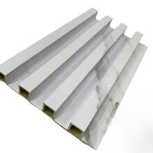 Painel Ripado De Madeira Ecológica Branco Marmore 290x15x2,5c