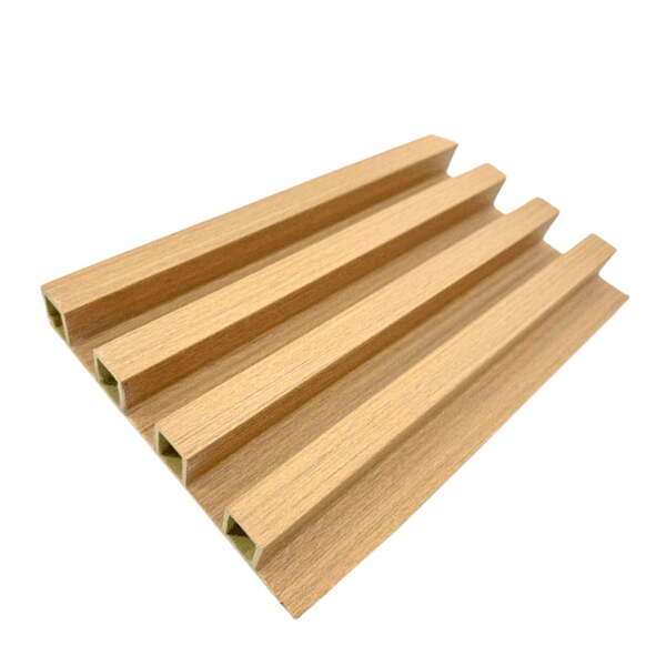 Painel Ripado De Madeira Ecológica Freijo 290x15x2,5cm Wpc