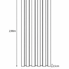 Painel Ripado De Madeira Ecológica Inhotim 290x15x2,5cm Wpc