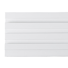 Painel Ripado de Madeira MDF 1,5cm Branco 0,06x2,50m Moldurama