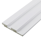 Painel Ripado de Madeira MDF 1,5cm Branco 0,06x2,50m Moldurama