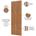 Painel Ripado De Madeira Para Sala Quarto 89x183cm Bairon D03