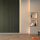 Painel Ripado Decorativo Alumínio Para Fita Led 1m P/ Sala Pr