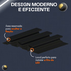 Painel Ripado Decorativo Alumínio Para Fita Led 1m P/ Sala Pr