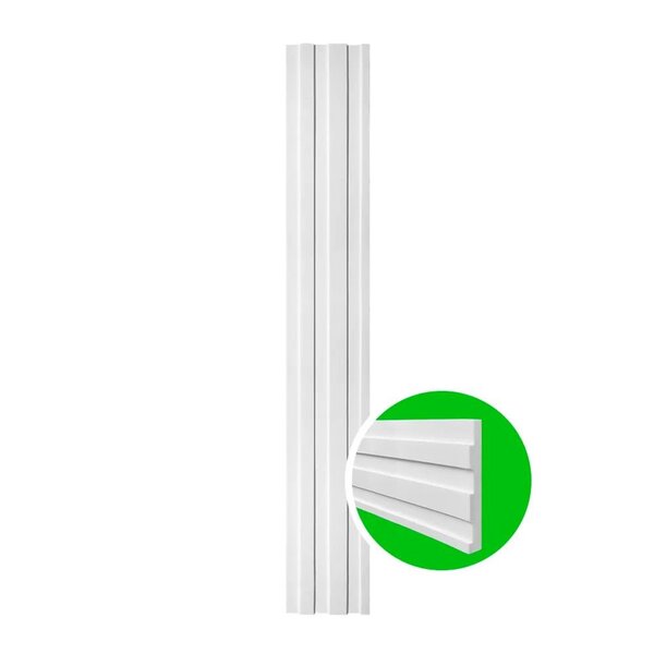 Painel Ripado Decorativo Quarto Eva Autocolante 7cm - 2,5m