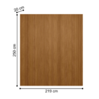 Painel Ripado E Prateleira Para Tv 75' Leôncio Nature Fosco